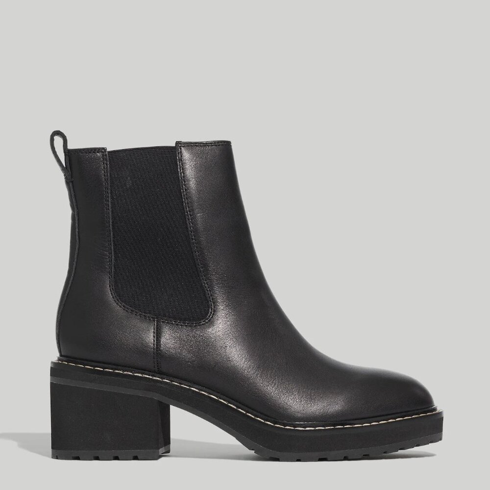 Black leather Madewell boots, size 9.5M
